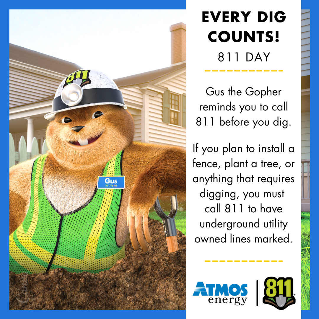 Call 811 to ensure safety when digging near powerlines