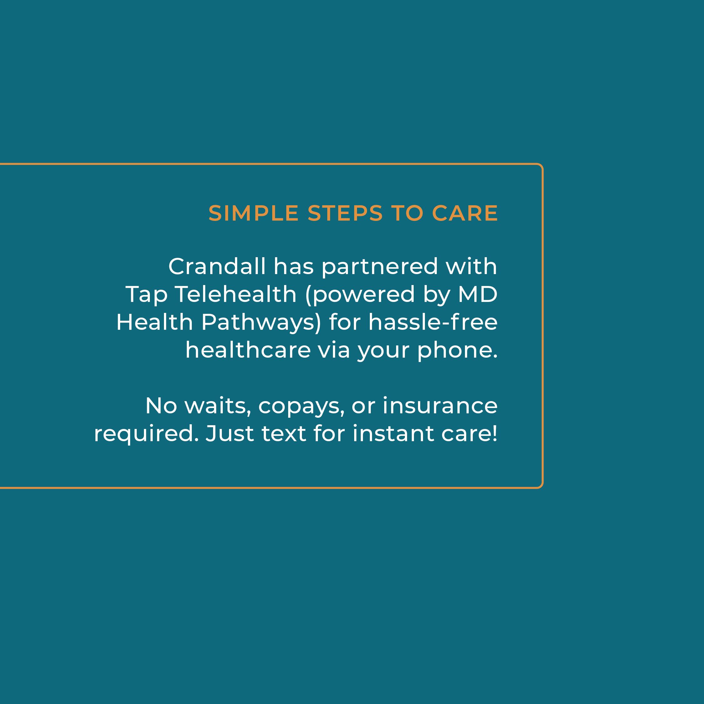 Text Telehealth is live in Crandall!