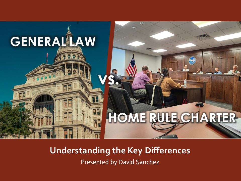 General Law versus Home Rule charter